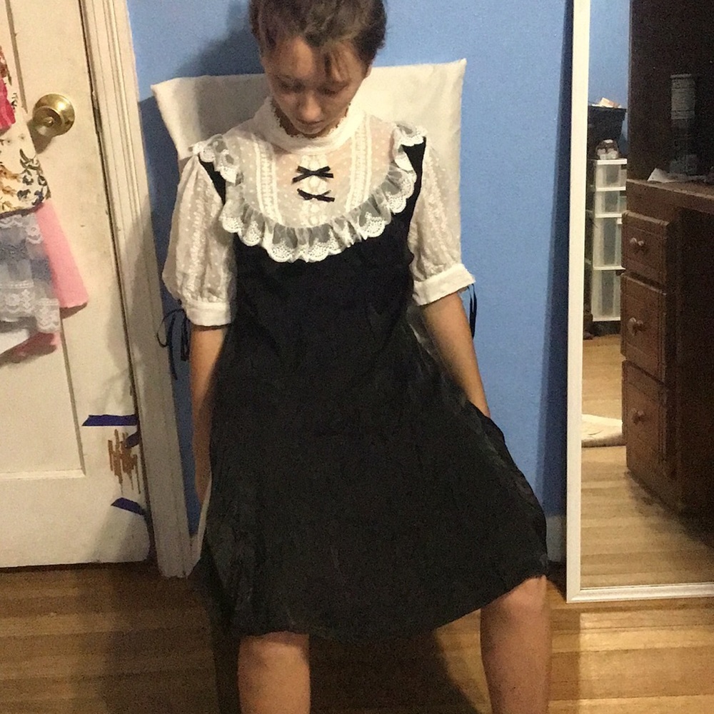 Black and White Gothic Dress